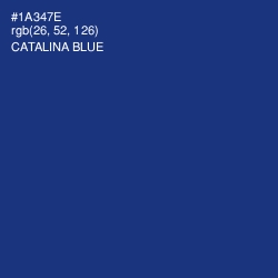#1A347E - Catalina Blue Color Image